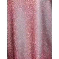 Błyszcząca wieczorowa tunika Oversize z dekoltem - czerwone wino